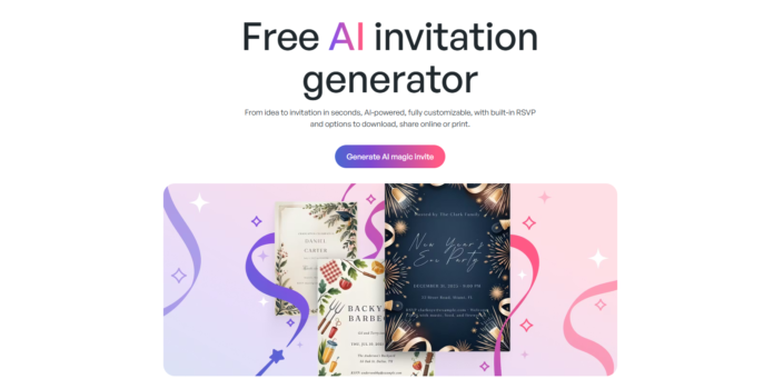 free ai invitation maker